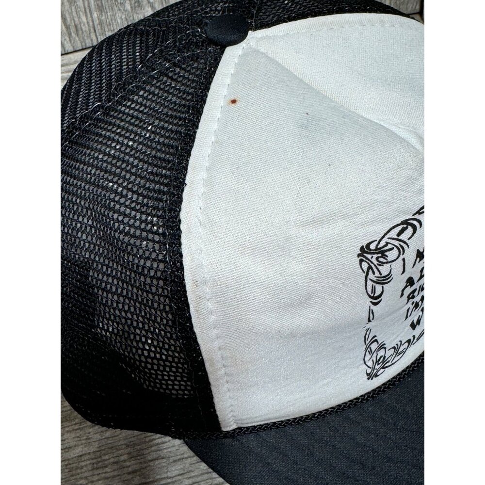 Vintage Trucker Hat Mesh Snapback I Might Not Always Be Right Spellout Black Cap - Picture 5 of 12